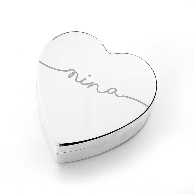 Personalised Heart Trinket Box