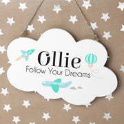 Cloud Sign Follow Your Dreams for Child's Room