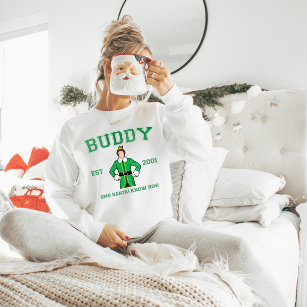 Buddy Christmas Jumper – Front and Back Elf Movie Quotes Design
