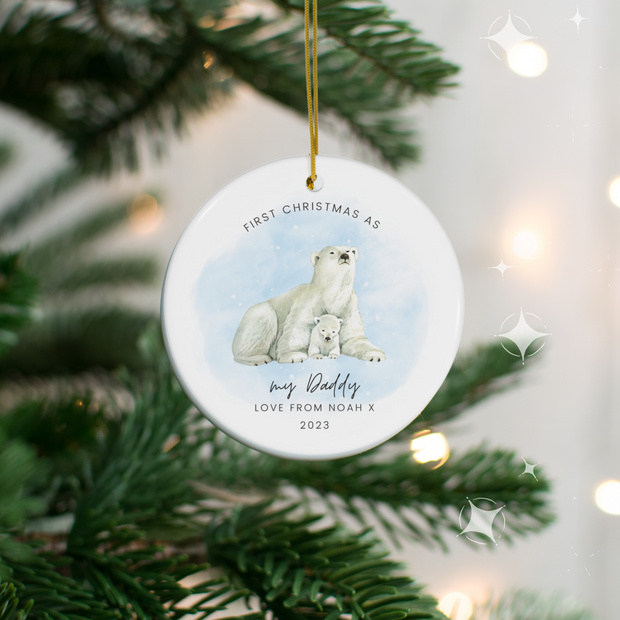 Baby's First Christmas 'As My…' Polar Bear Decoration