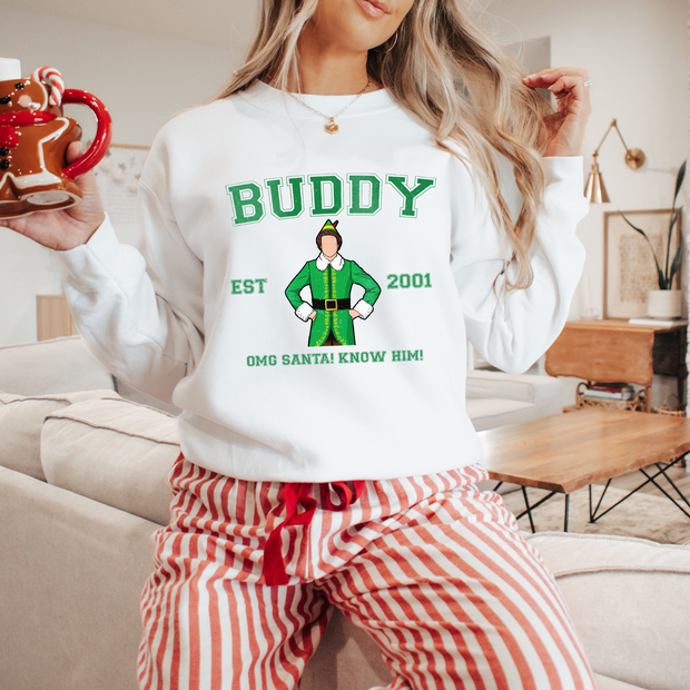 Buddy Christmas Jumper – Front and Back Elf Movie Quotes Design