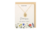 December Narcissus Birth Flower Necklace Card