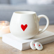 Love Heart Hidden Message Rounded Mug