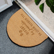 Personalised Approved By The Pet Indoor Doormat