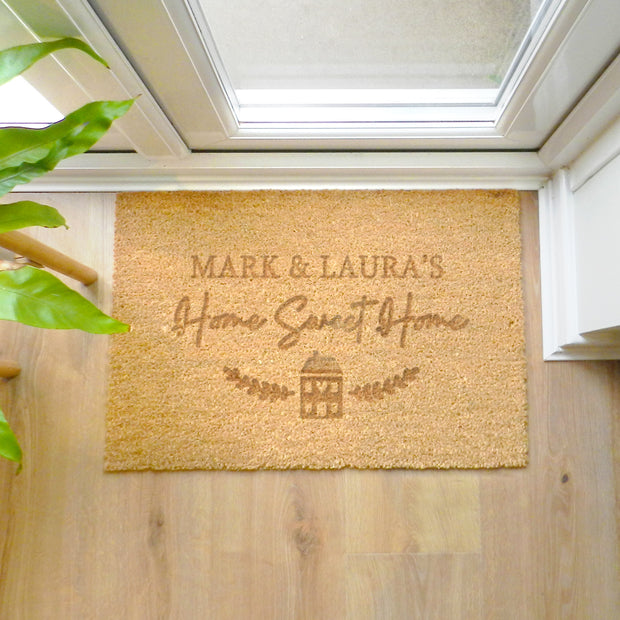 Personalised Home Sweet Home Doormat