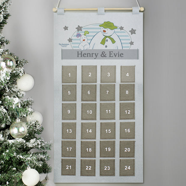 Personalised The Snowman and the Snowdog Advent Calendar