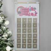 Personalised Christmas Unicorn Advent Calendar