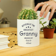 Personalised Officially The Greatest Teacher Ceramic Pot