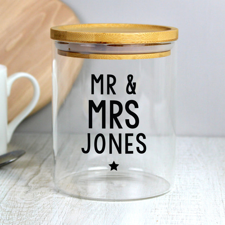 Personalised Custom Glass Jar