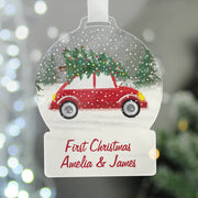 Personalised Driving Home for Christmas Decoration