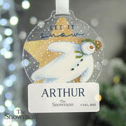 Personalised The Snowman Acrylic Decoration