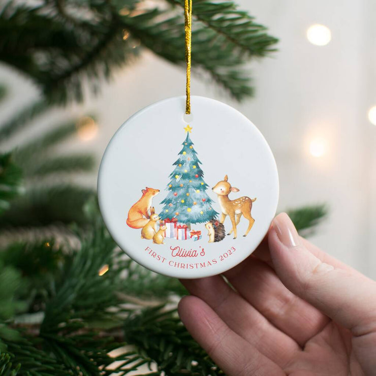 Baby's First Christmas Forest Friends Decoration