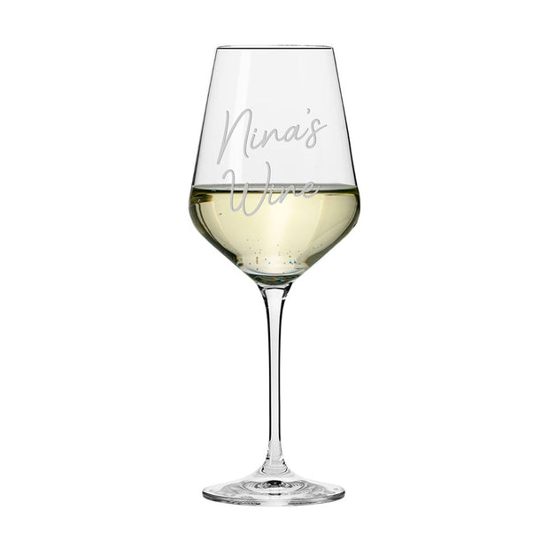 Personalised Contemporary "My Wine" Glass