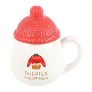 Cosy Sweater Weather Mug with Bobble Hat Lid