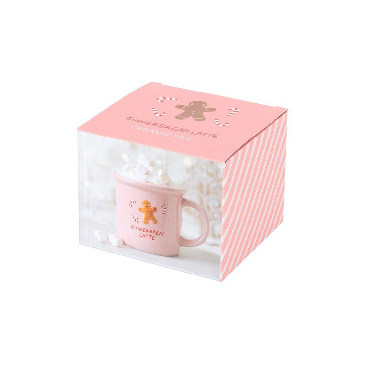 Pale Pink Gingerbread Latte Mug