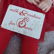 'Milk And Cookies For Santa' Wooden Sign