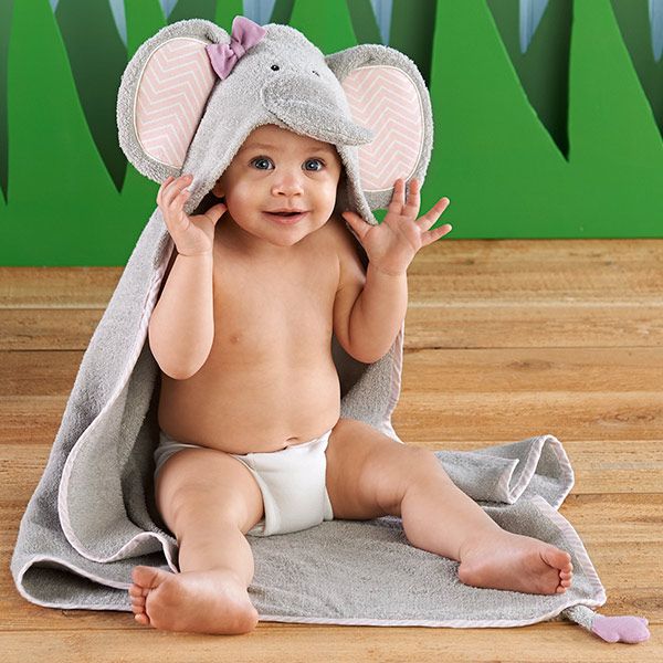 Elephant Bath Spa Hooded Towel