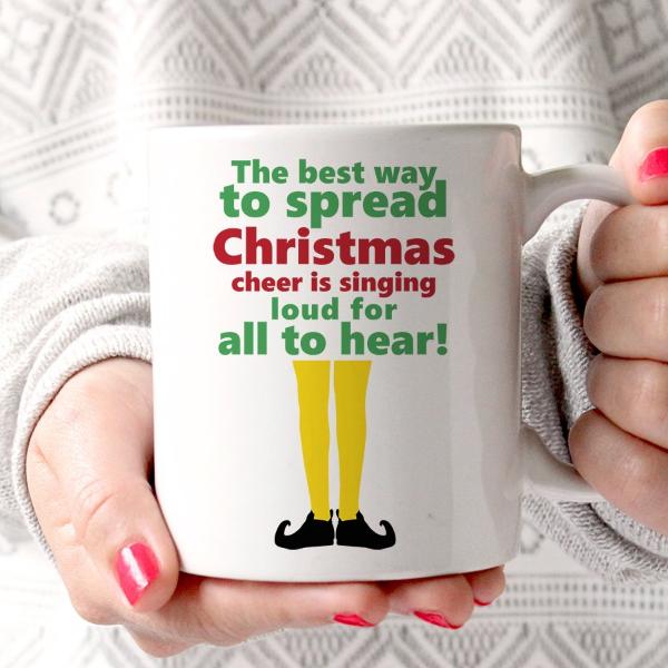 'Best Way To Spread Christmas Cheer' Elf Mug