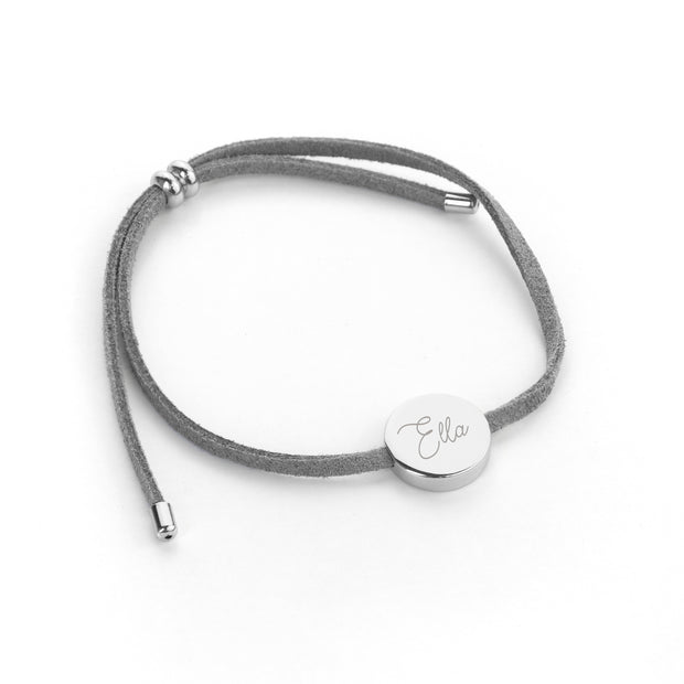 Personalised Signature Grey Bracelet