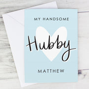 My Handsome Hubby Personalised Card (with Free Delivery)