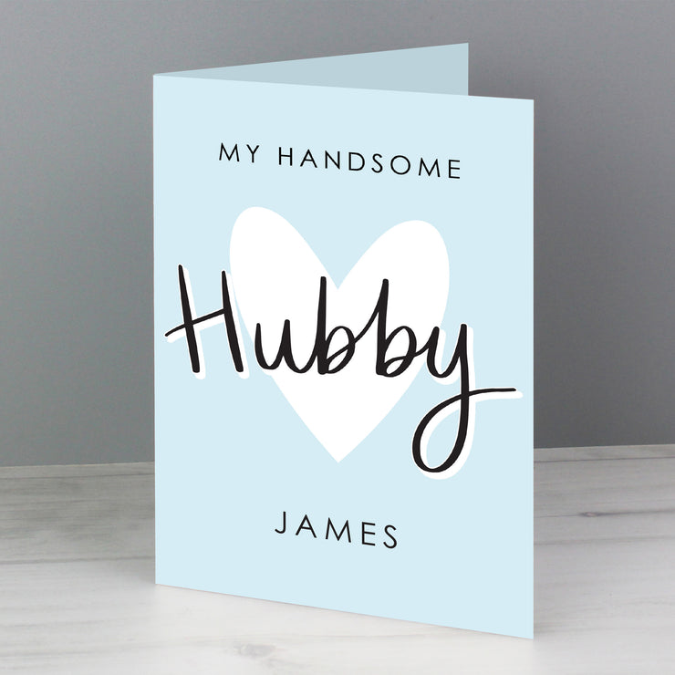 My Handsome Hubby Personalised Card (with Free Delivery)