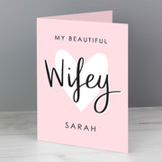 My Beautiful Wifey Personalised Card (with Free Delivery)