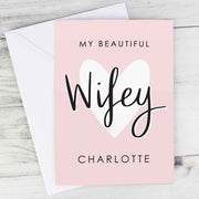 My Beautiful Wifey Personalised Card (with Free Delivery)