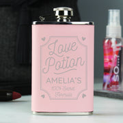 'Love Potion' Personalised Pink Hip Flask