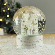 Personalised Christmas Village Snow Globe