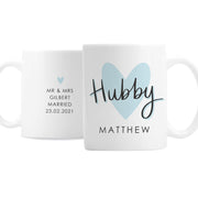 Personalised Hubby and Wifey Mug Set