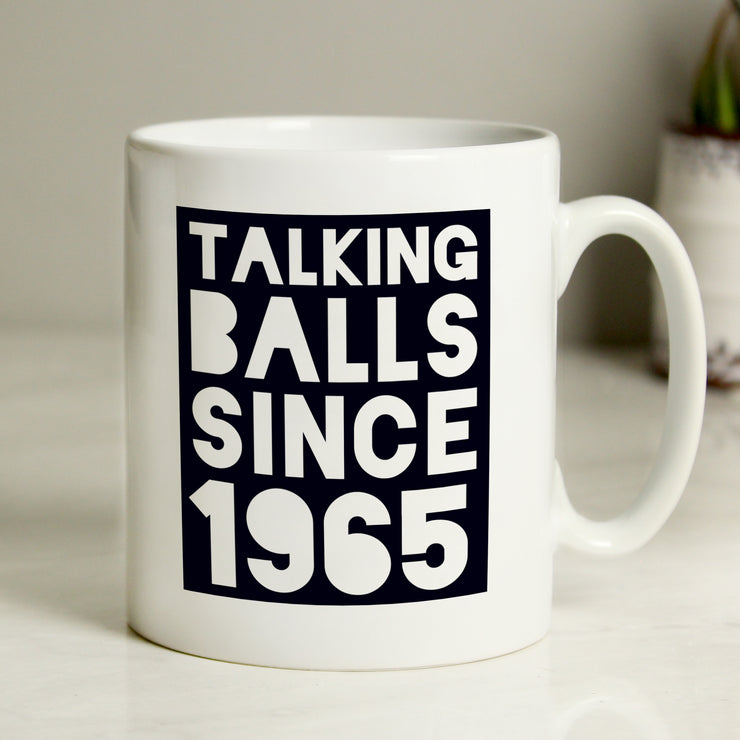Personalised Talking Balls Since Custom Year Mug