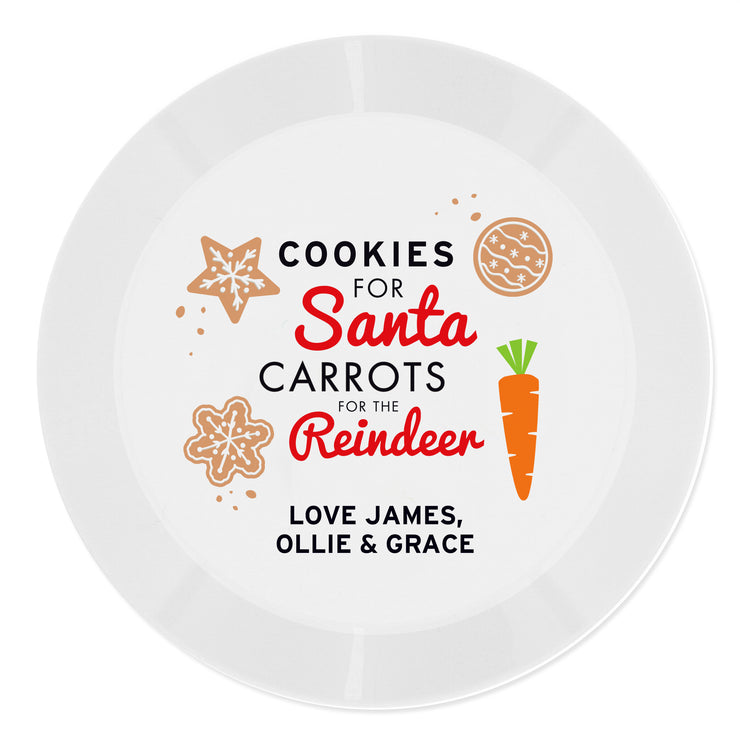 Personalised Cookies for Santa Christmas Eve Plate