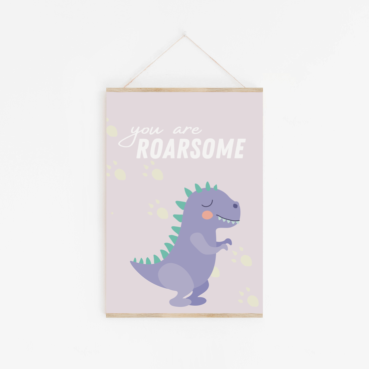 Rex Roarsome Dinosaur Childrens Print