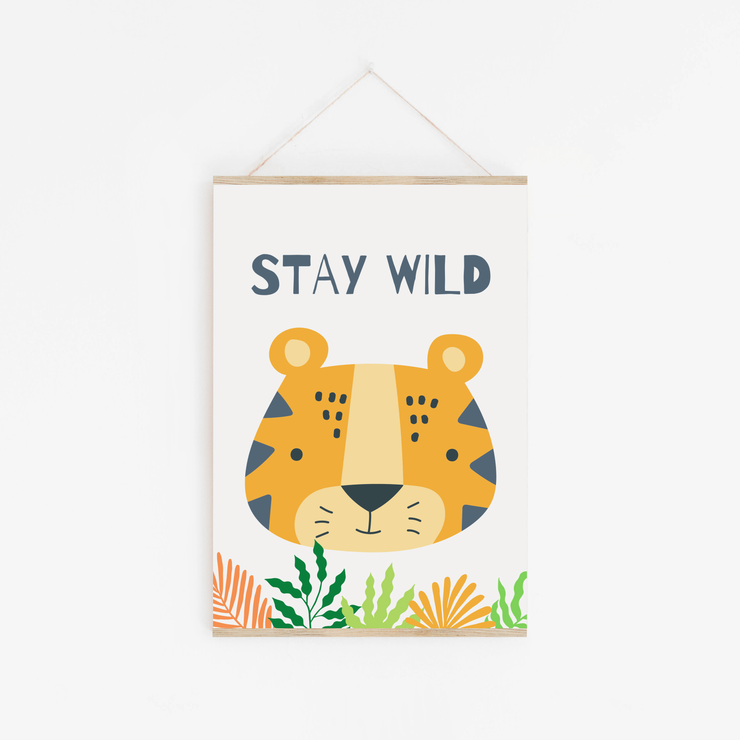 Stay Wild Tiger Childrens Print