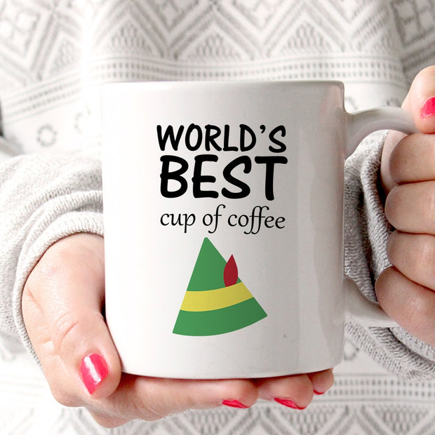 'World's Best Cup Of Coffee' Elf Mug