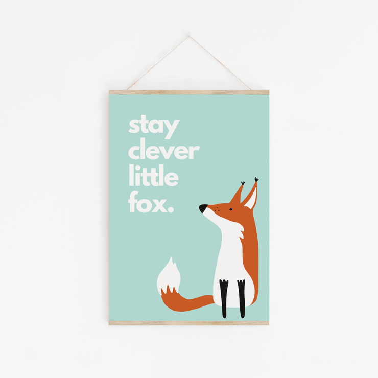 Clever Little Fox Childrens Print