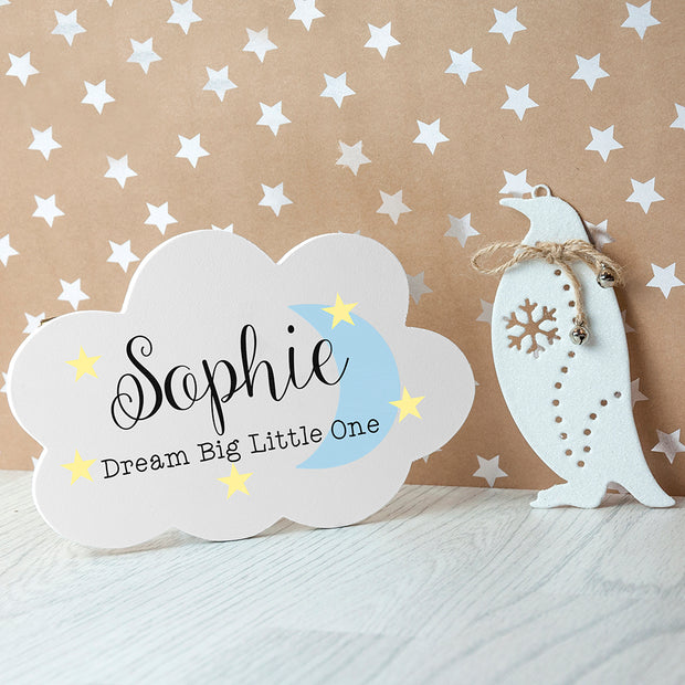 Personalised Cloud Sign for baby's room