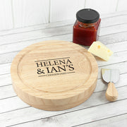 Personalised Couple Cheese Board Set