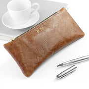 Personalised Luxury Leather Pencil Case