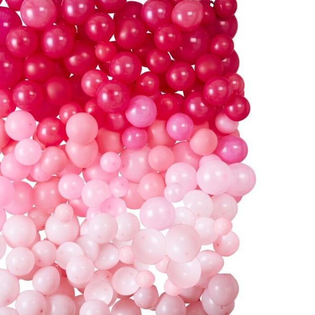 Ombre Pink Balloon Wall Decoration